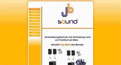 Desktop Screenshot of jb-sound.de